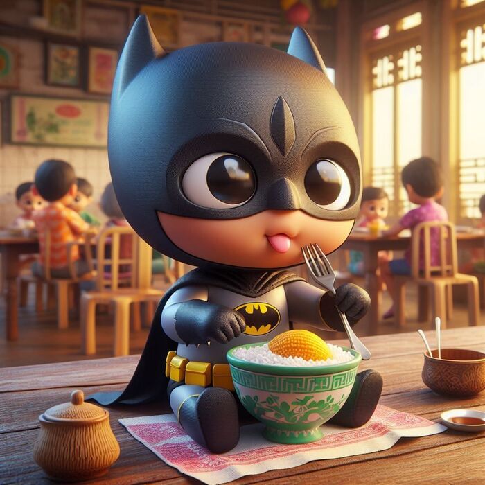 Ảnh Batman chibi cười