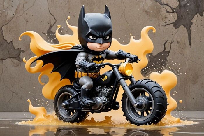 Ảnh Batman chibi đang bay