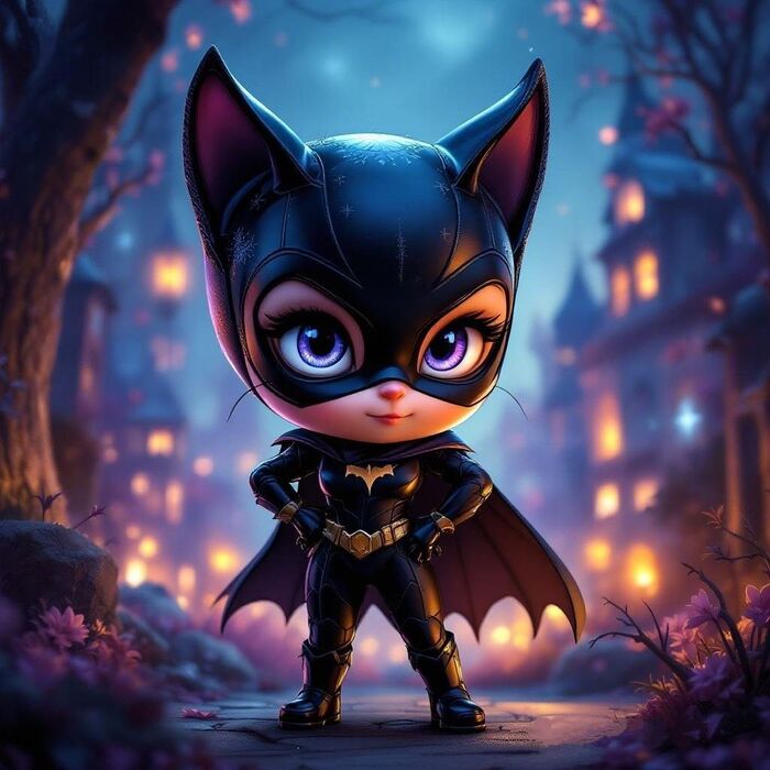 Ảnh Batman chibi đội mũ