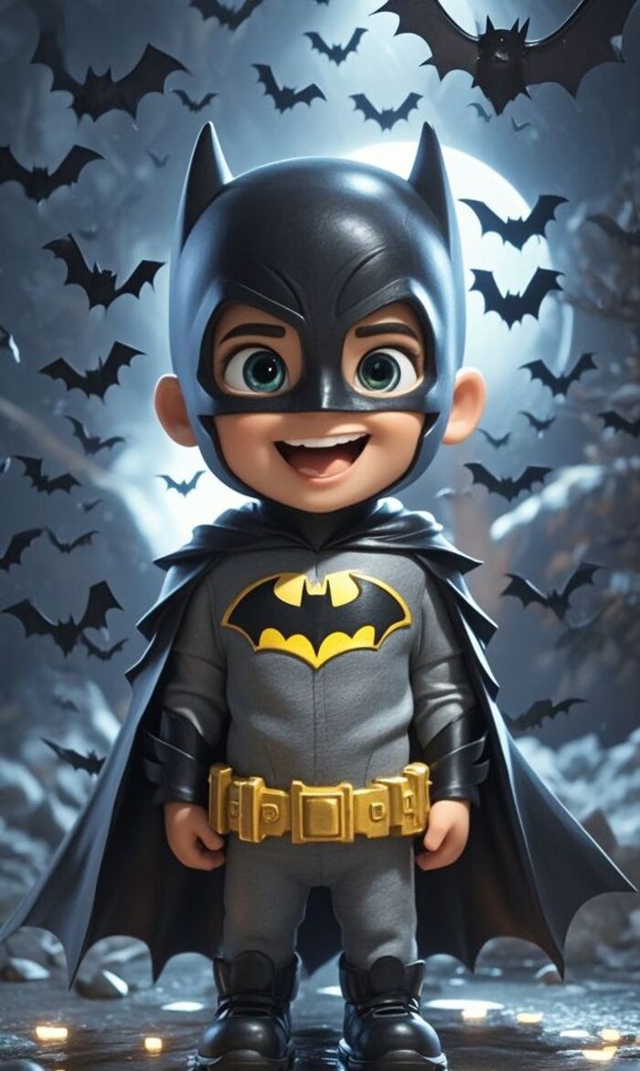 Ảnh Batman chibi hoạt hình 3D