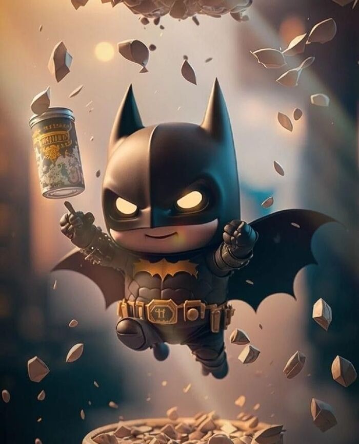 Ảnh Batman chibi siêu nhân dễ thương