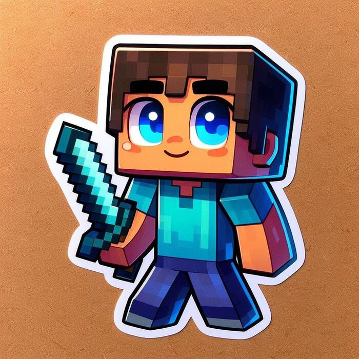 Ảnh Minecraft chibi dễ thương