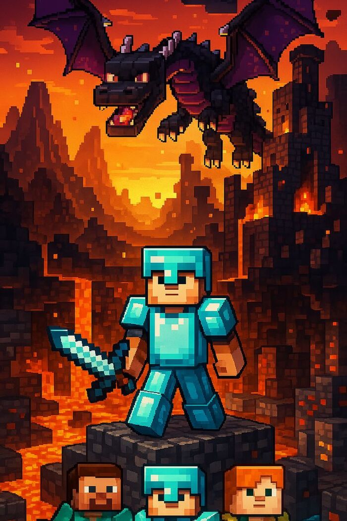 Ảnh Minecraft chibi high quality