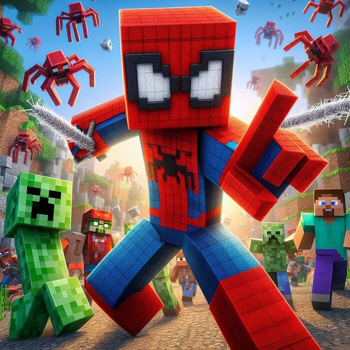 Ảnh Minecraft chibi hoạt hình