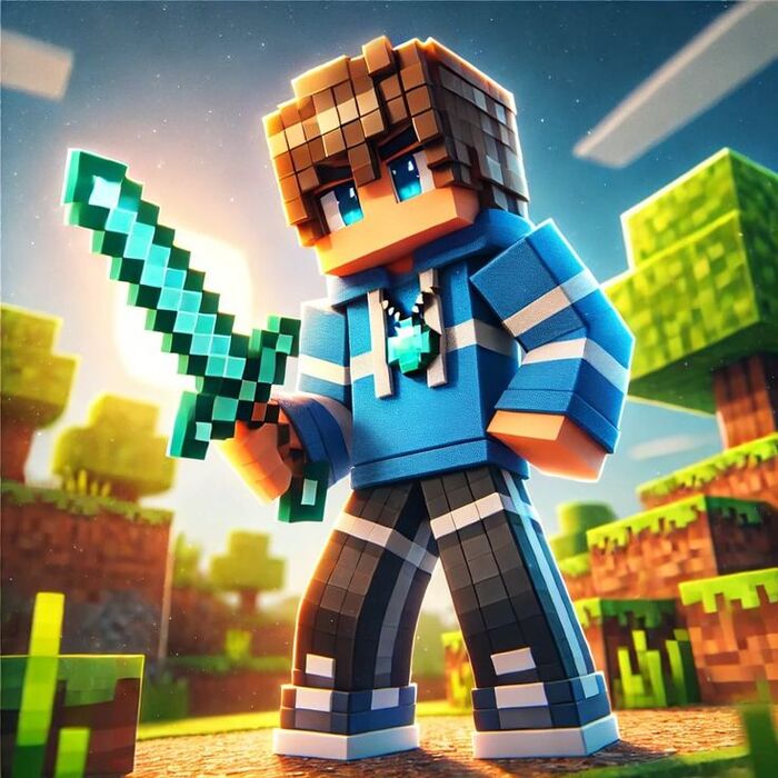 Ảnh Minecraft chibi mini art