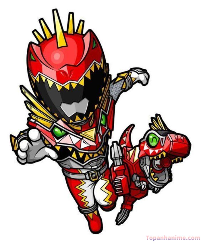 Ảnh Siêu Nhân Cuồng Phong chibi pastel tone