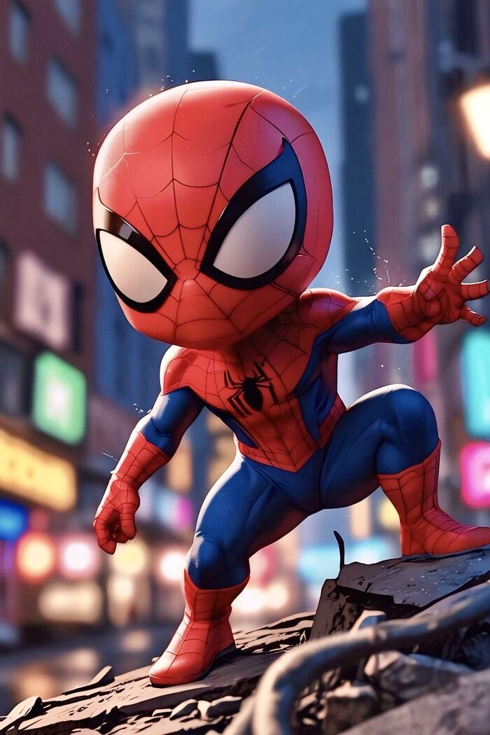 Ảnh -Spider-Man chibi 3D