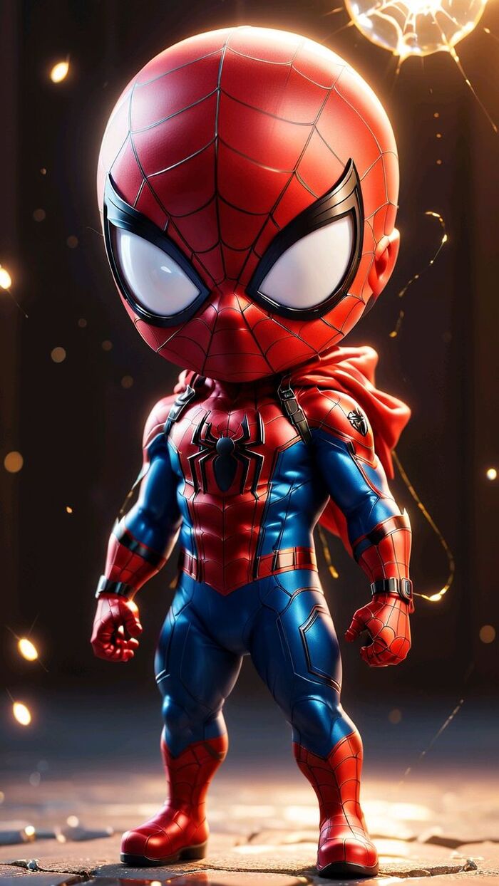Ảnh Spider-Man chibi cực cute