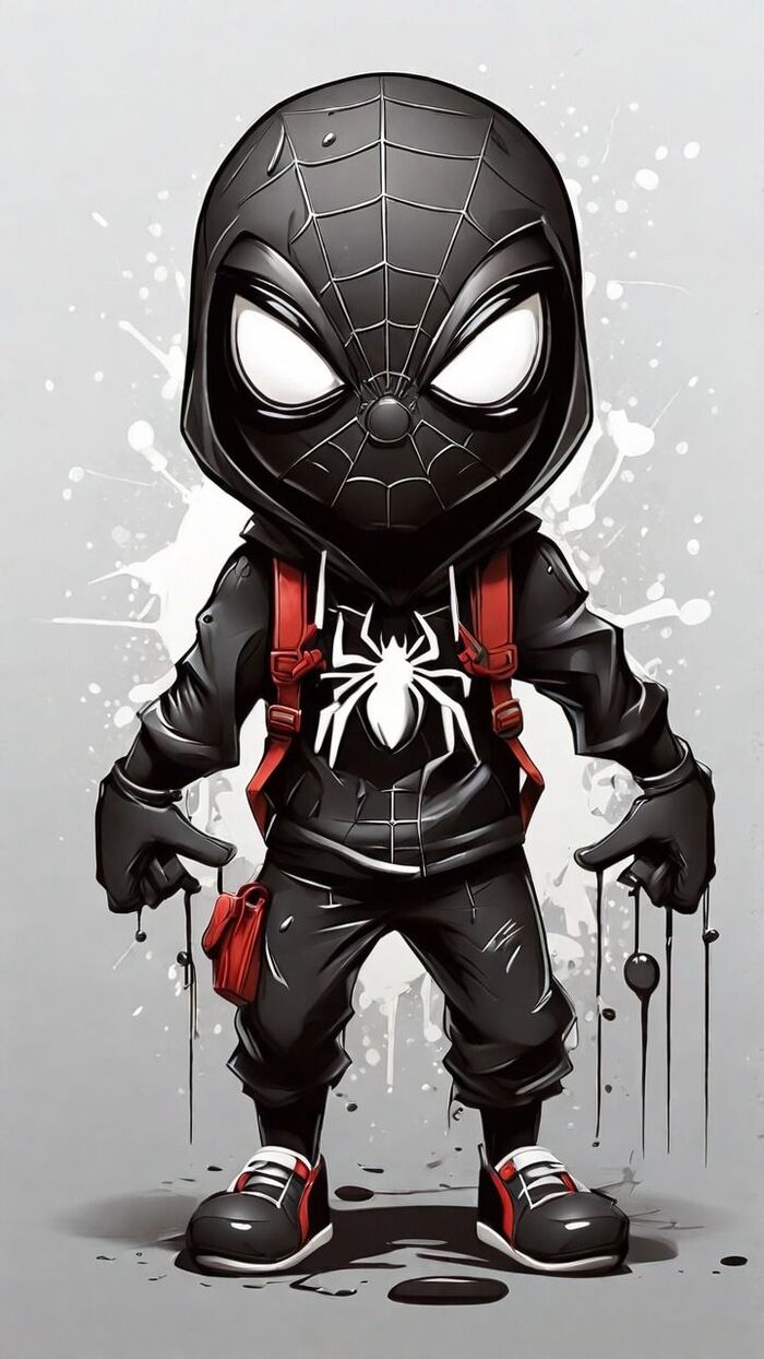 Ảnh Spider-Man chibi đáng yêu