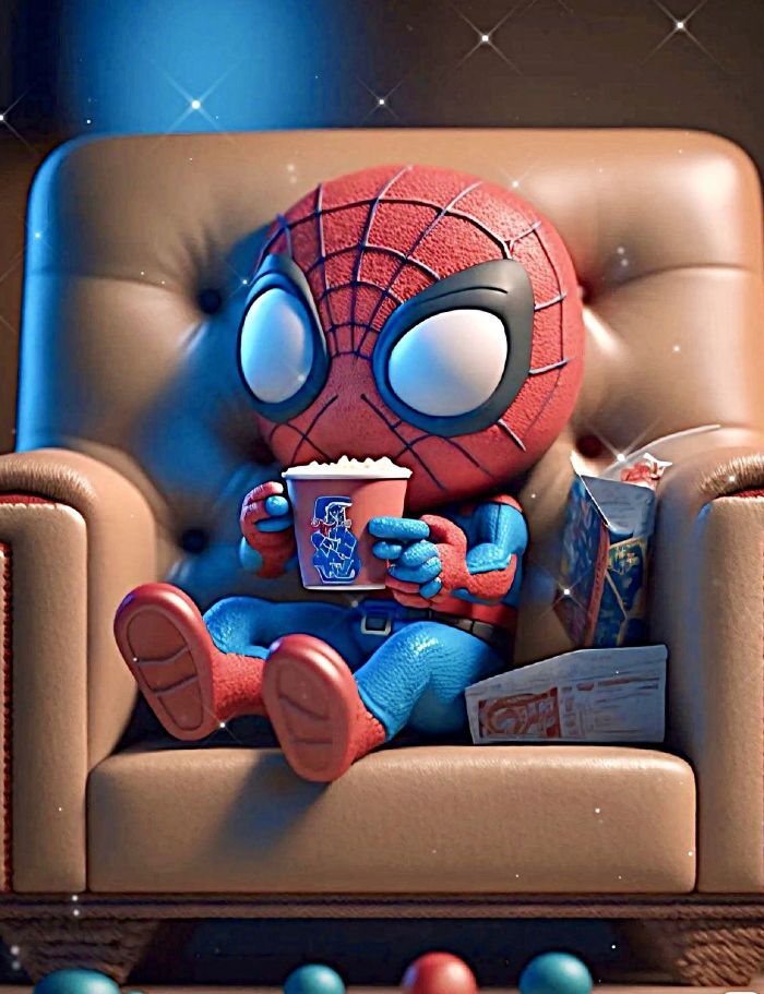 Ảnh Spider-Man chibi dễ thương