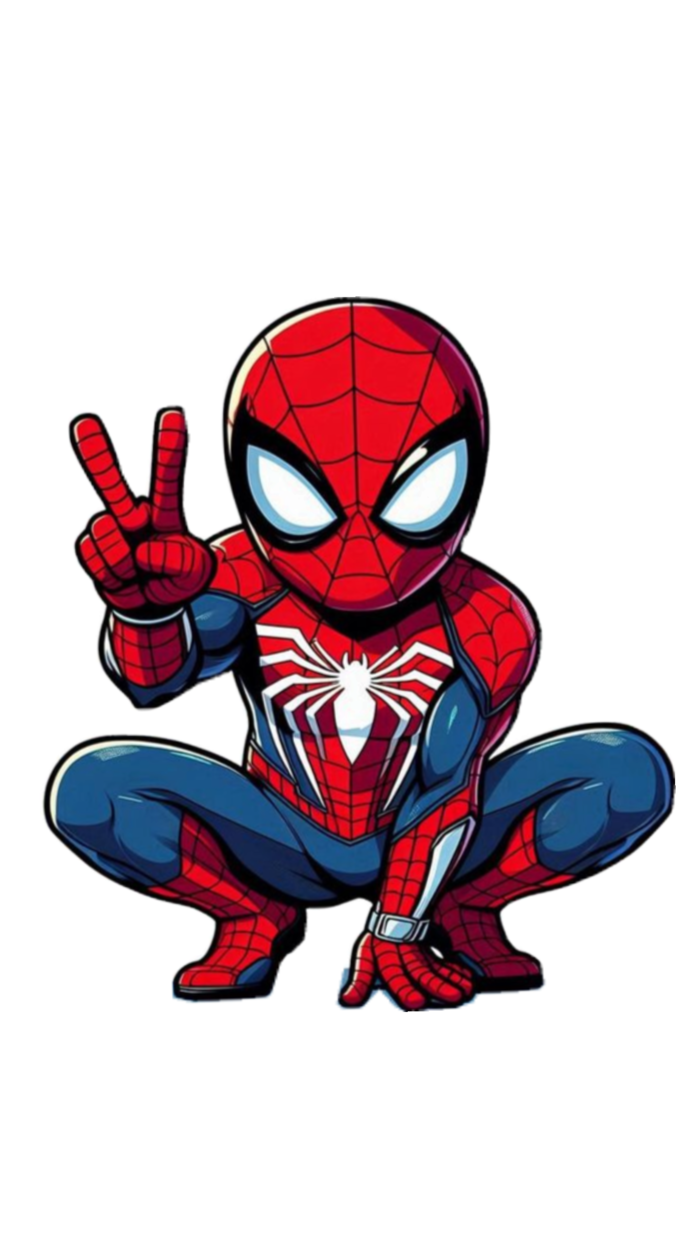 Ảnh Spider-Man chibi mini art