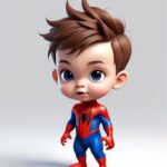 Ảnh Spider-Man chibi siêu dễ thương