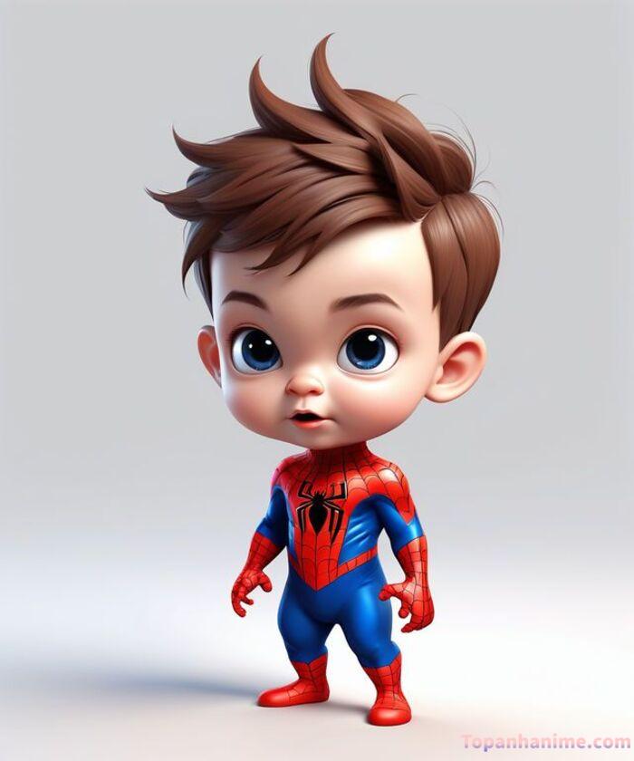 Ảnh Spider-Man chibi siêu dễ thương