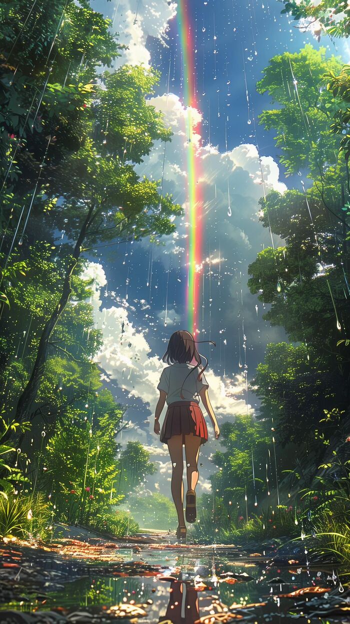 Ảnh anime bầu trời dễ thương