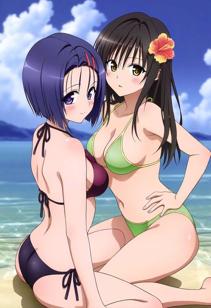 Ảnh anime bikini cảnh biển