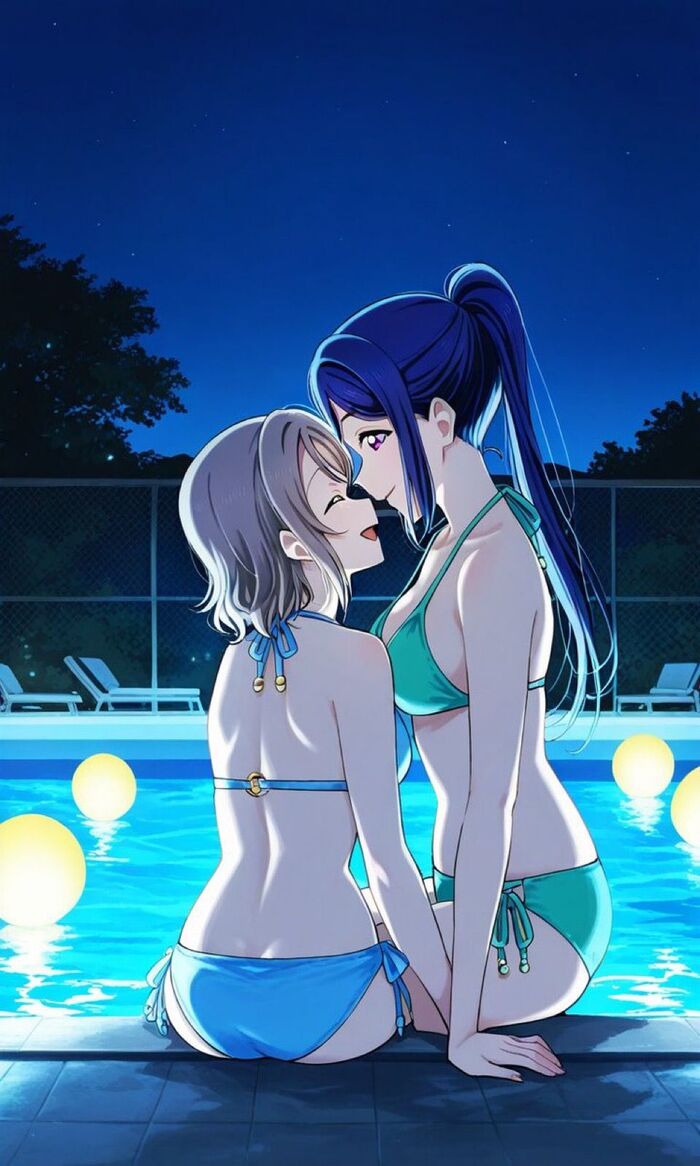 Ảnh anime bikini hoàng hôn