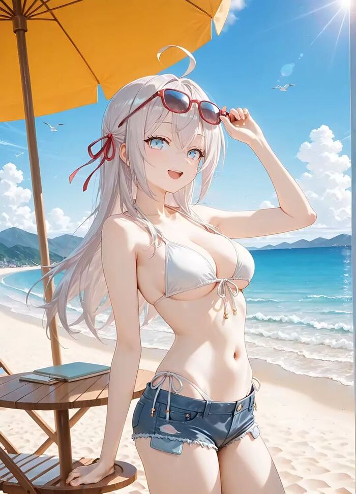 Ảnh anime bikini phong cách nhẹ nhàng