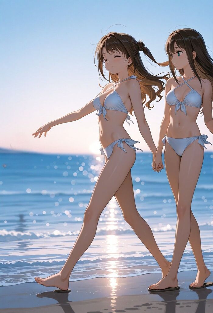 Ảnh anime bikini tạo dáng