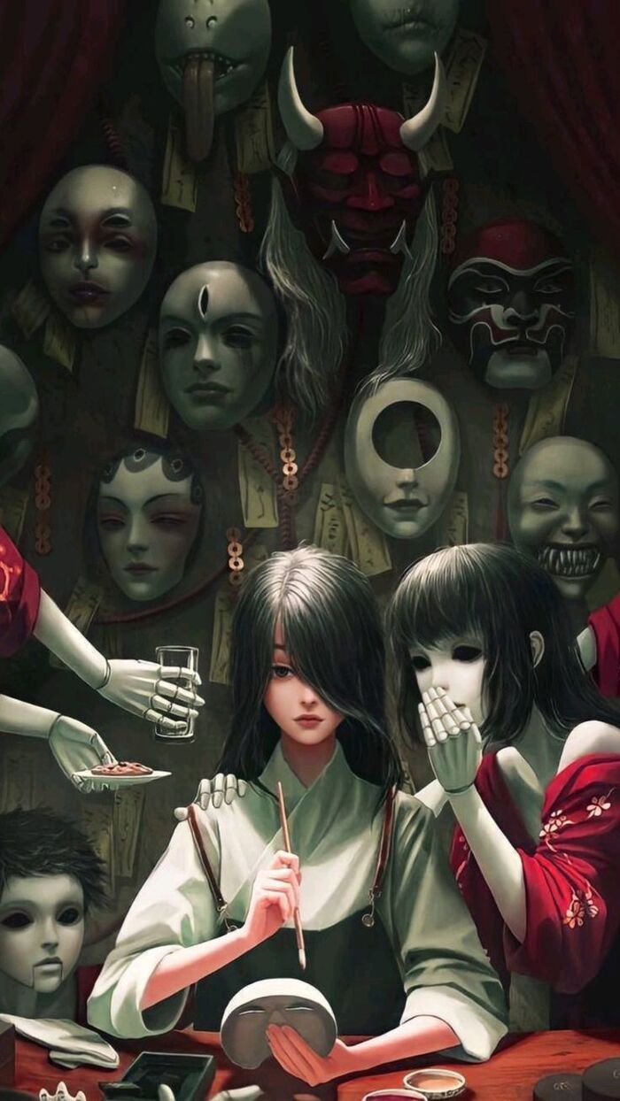Ảnh anime kinh dị đáng sợ