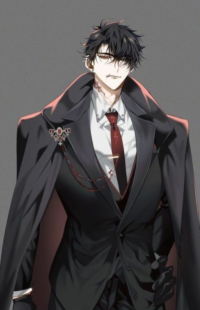 Ảnh anime nam trắng đen cực buồn