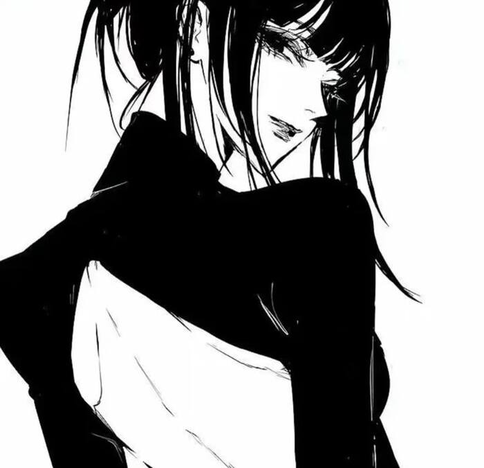 Ảnh anime nữ trắng đen cực đẹp
