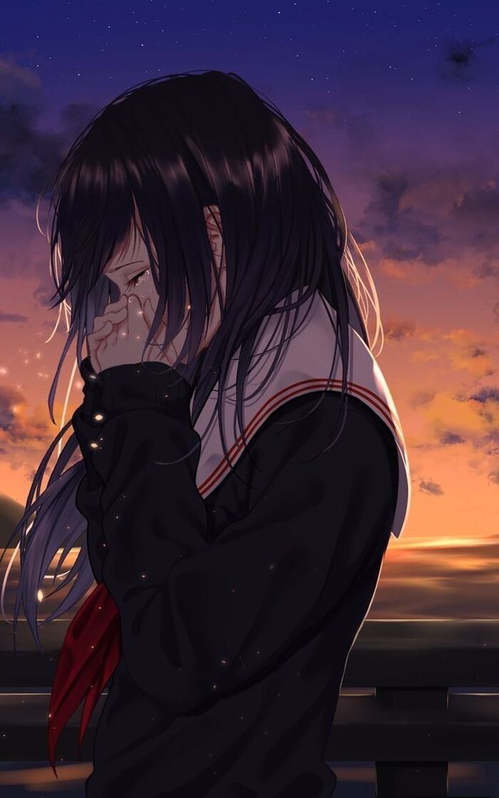 Ảnh chia tay anime đau khổ