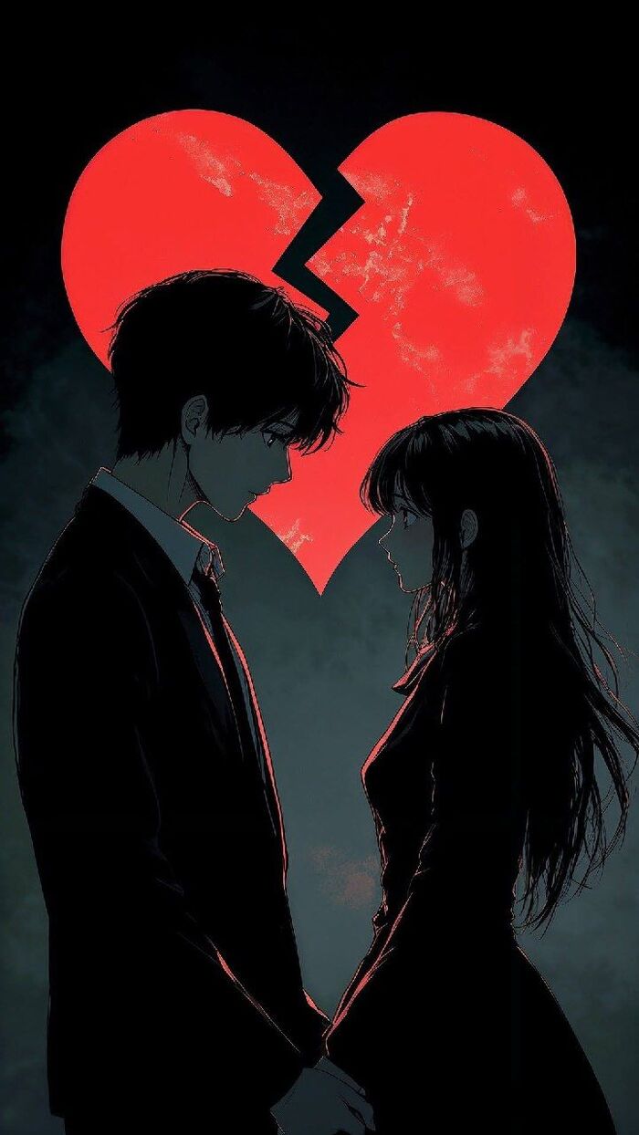 Ảnh chia tay anime nhìn nhau lần cuối