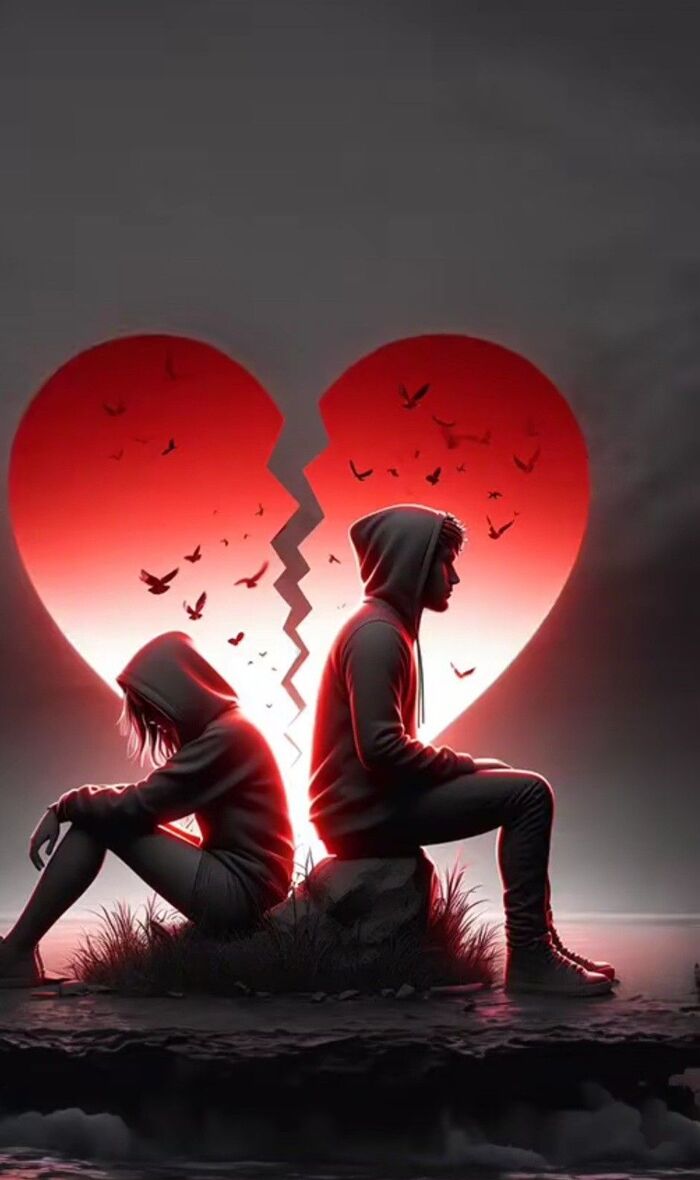 Ảnh chia tay anime quay lưng