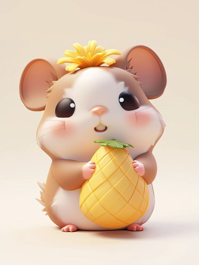 Ảnh chuột hamster chibi cực cute