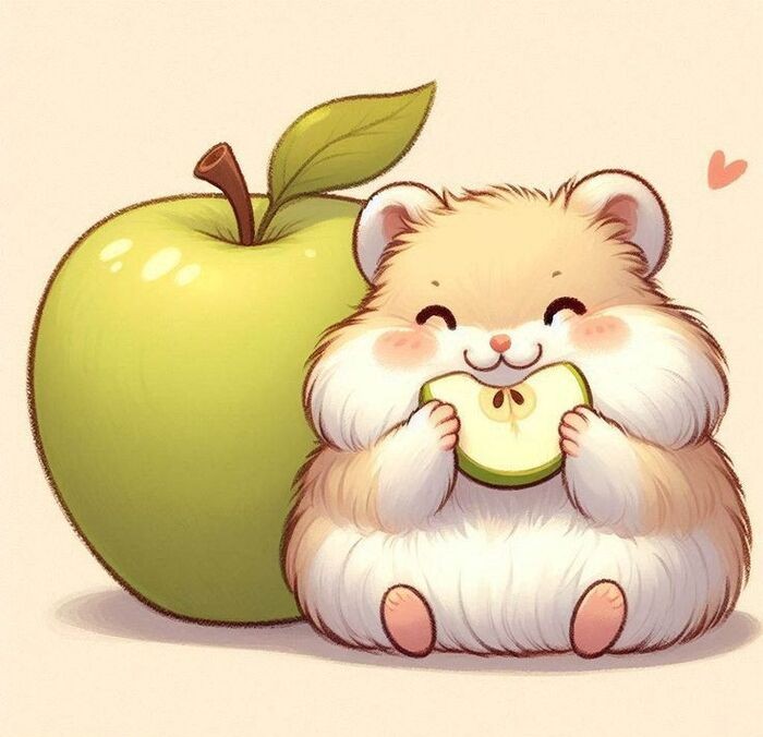 Ảnh chuột hamster chibi đáng yêu