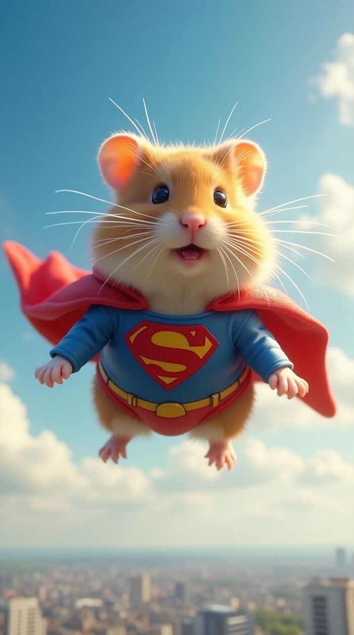 Ảnh chuột hamster chibi đội mũ