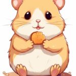 Ảnh chuột hamster chibi glowing effect