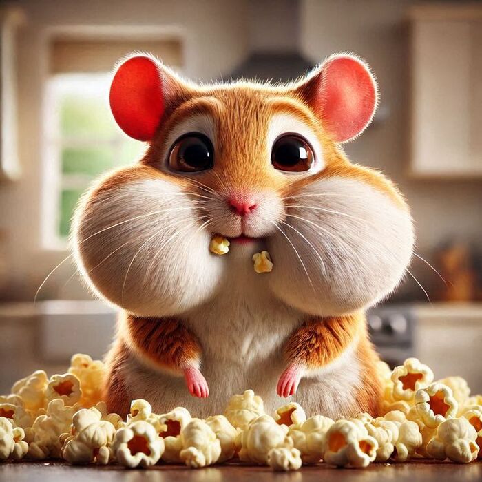 Ảnh chuột hamster chibi mập mạp