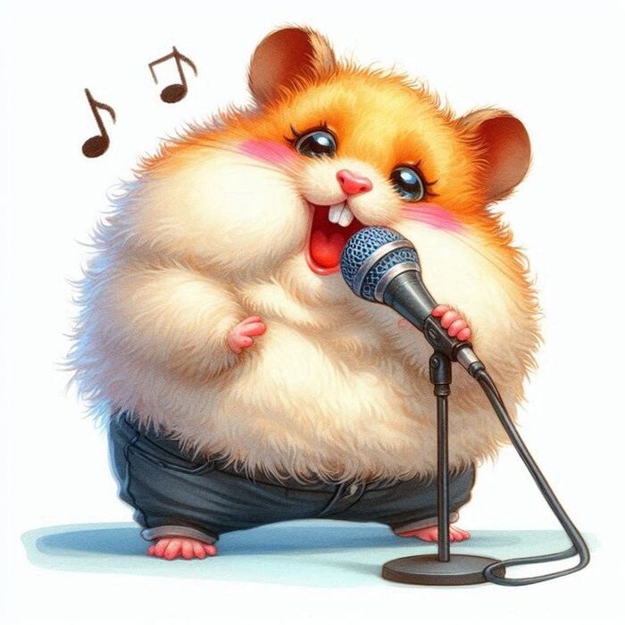 Ảnh chuột hamster chibi siêu cute