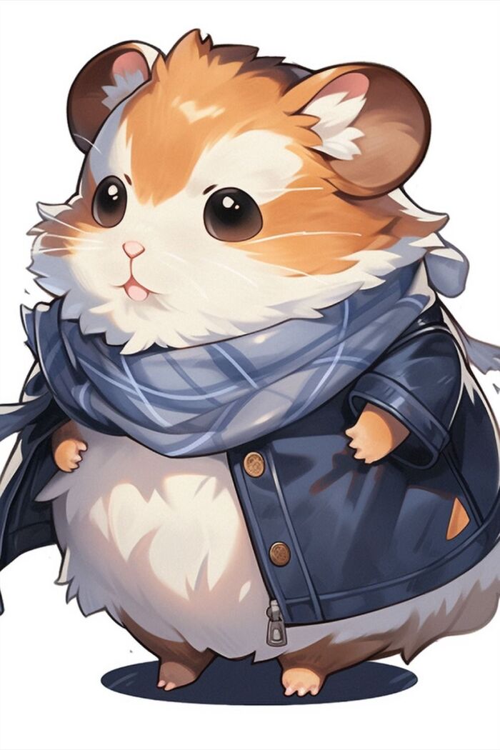 Ảnh chuột hamster chibi siêu dễ thương
