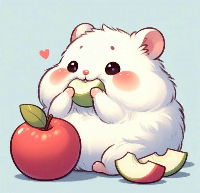Ảnh chuột hamster chibi vui nhộn