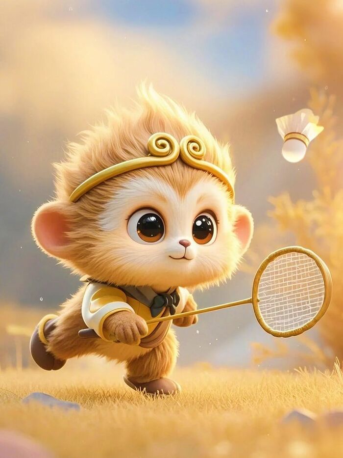 Ảnh khỉ chibi dễ thương