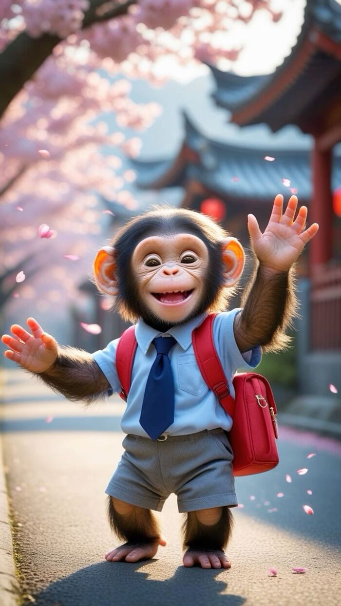 Ảnh khỉ chibi full HD