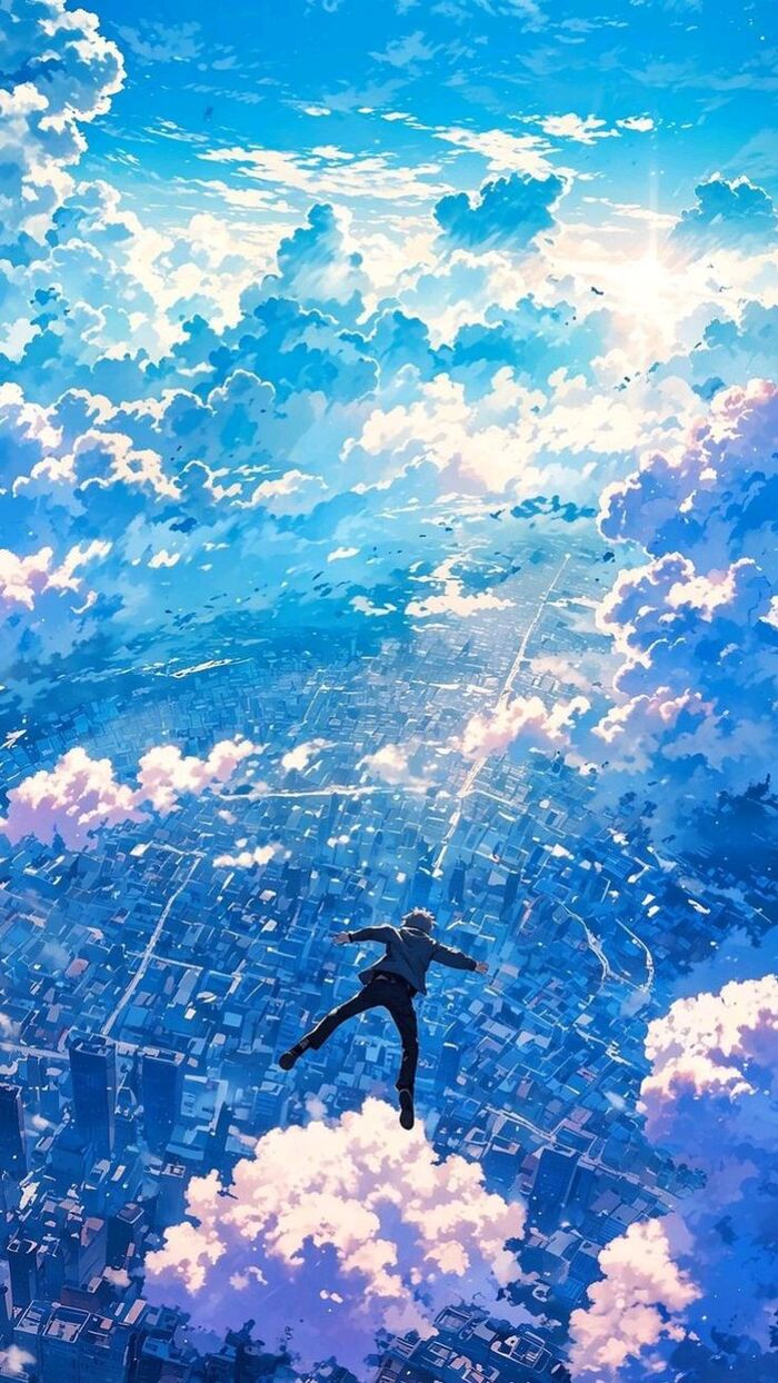 Ảnh tô màu anime line-art rõ nét