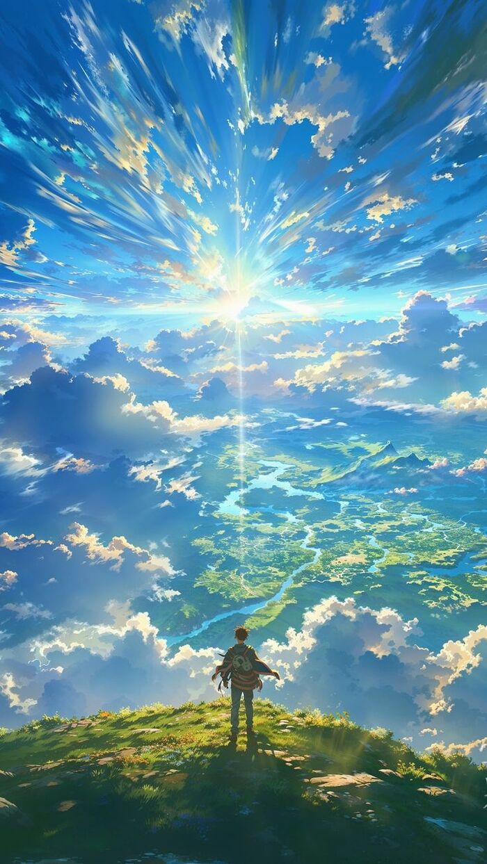 Ảnh tô màu anime tiểu cảnh