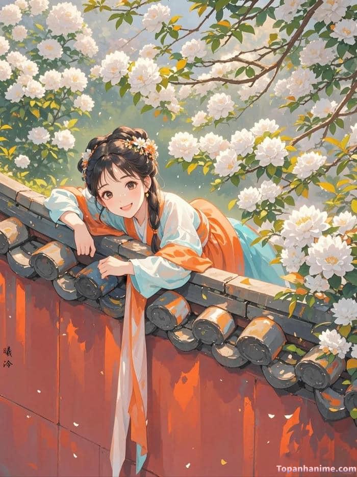 ảnh anime cổ trang dịu dàng