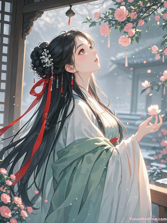 ảnh anime cổ trang quyến rũ