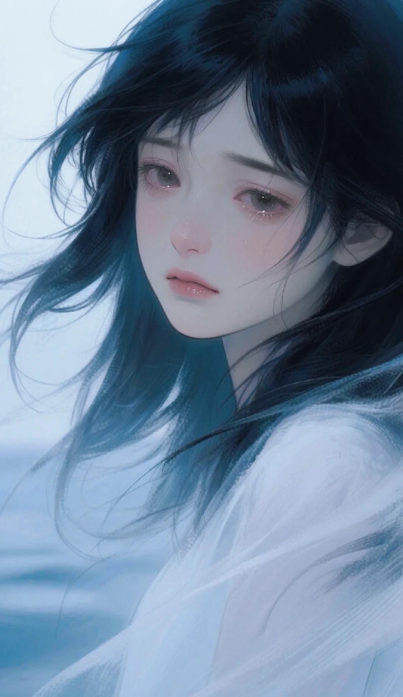 ảnh anime con gái khóc