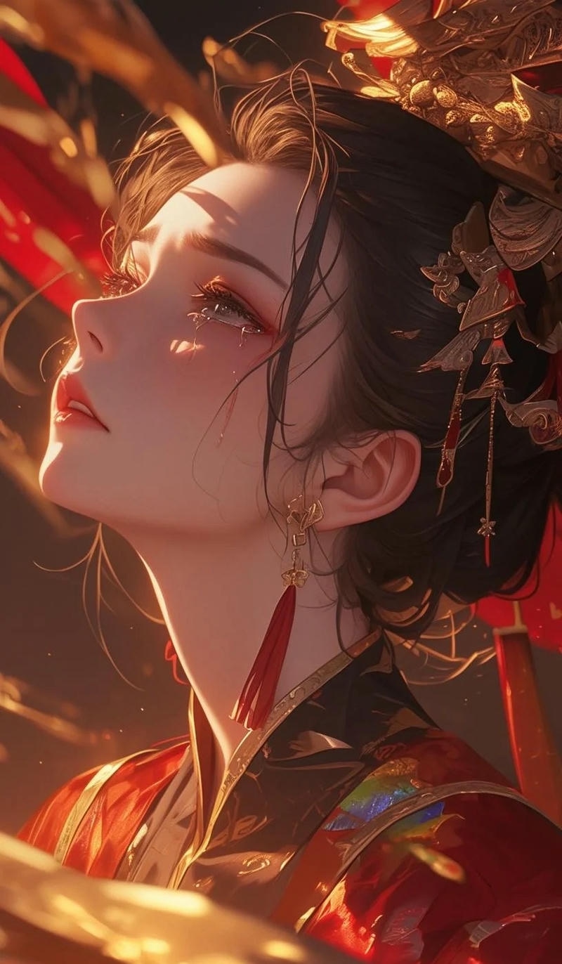 ảnh anime cute khóc
