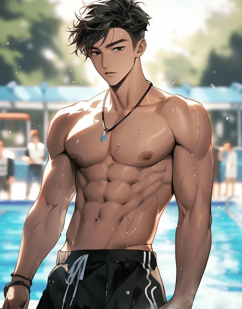 ảnh anime khoả thân cơ bắp