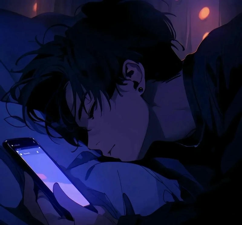ảnh anime khóc che mặt