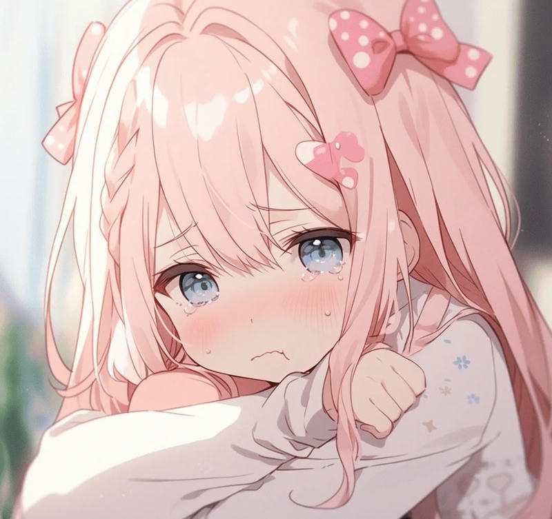 ảnh anime khóc nữ