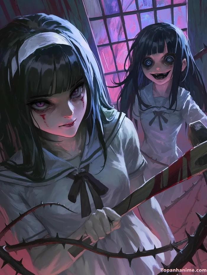 ảnh anime kinh dị máu me