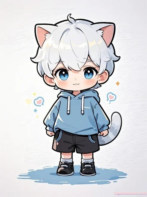 ảnh anime nam chibi cá tính