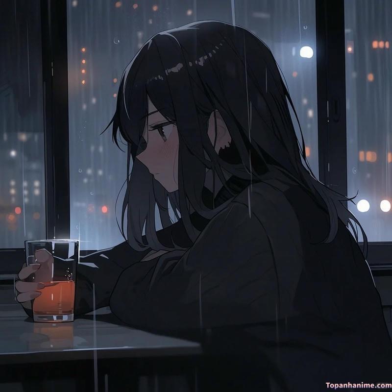 ảnh anime nữ buồn khóc